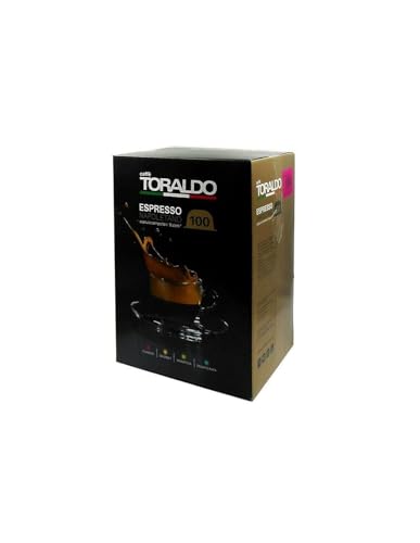 CAFFÈ TORALDO | Compatibile Fior Fiore* | Caffè Selezionato, Tostato e Torrefatto in Italia | Eccellenza del Caffè Napoletano (100 unità, Miscela Cremosa)