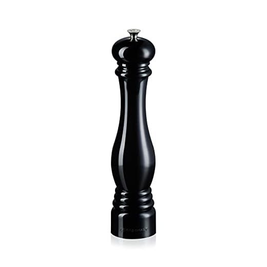 Klassisk 30 cm SALT MILL SVART ONYX EMBOSSED LOGO