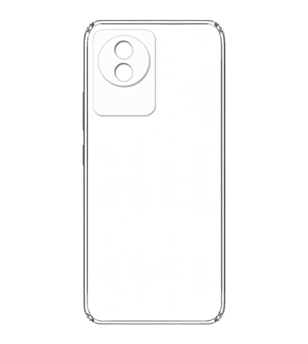 Image of Transparent Soft Silicone TPU Flexible Back Cover Compatible with Vivo Y02