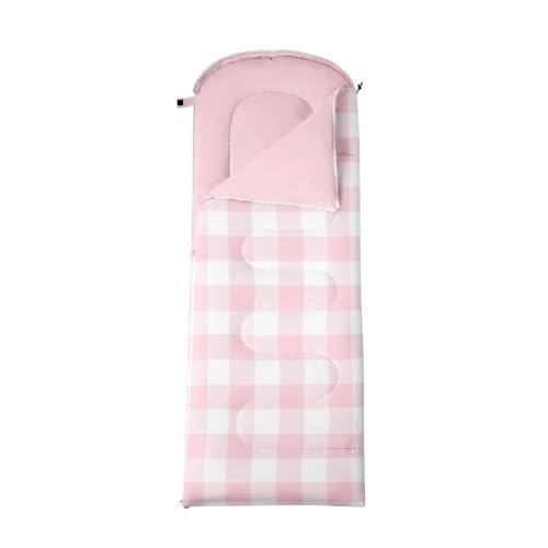 Erosebridal Bolsa de Dormir Rectangular Khaki White, Ligera y Resistente con Capucha Ajustable y Cremallera Derecha miniatura 3