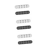 Gatuida 6stücke Kabel Organizer Selbstklebend Silikon Kabelhalter Für Effektive Kabelorganisation Am Schreibtisch Für Usb-kabel Ladegeräte Und Kopfhörer Weiß Schwarz