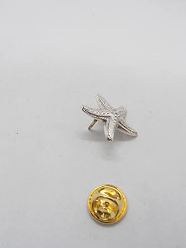 Broche Étoile de Mer Argent 925 Pins Veste Bijou Echinoderma Mer