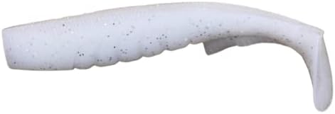 Extreme Swim Shad Soft Fishing Lure 5.5" (2 Packs of Four) (Ice White)