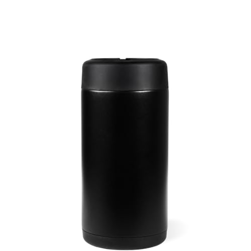 Image of HydroJug Slim Can Cooler 12 oz, Stainless Steel Can Holder, Black