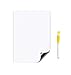 ZYZSTR Imanes de nevera tamaño A5, imán magnético para nevera, borrado en seco, marcador de pizarra blanca, borrador, grabador, tablero de mensajes y recordatorios (color: A5, tamaño 1amarillo)