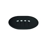 Selbstentleerende Seifenschalen aus Silikon, Seifensparer, Dusche, Badezimmer, Seifenhalter, halten Seife trocken, leicht zu reinigen, Küchenschwämmhalter (Color : Black)