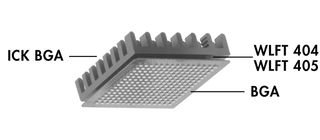 Fischer Elektronik Heat Sink, 22.5Ã‚°C/w, Alum, Bga/plcc - ICK BGA 23X23