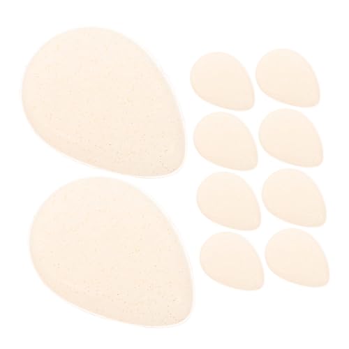 Gogogmee 10 Esponjas De Silicona Transparentes Para Polvos Base De Maquillaje Miniborlas De Dedo Esponjas De Maquillaje De Silicona Reutilizables