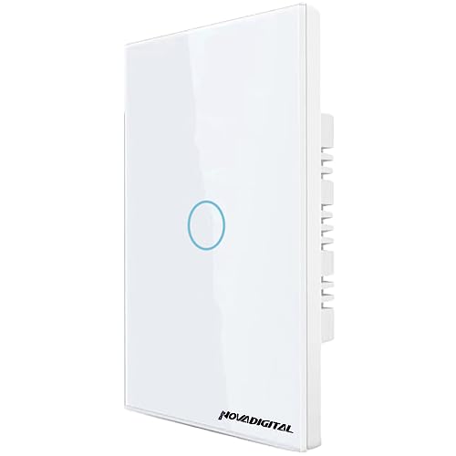 Interruptor Touch Led 1 Botão Lite Wi-fi Novadigital Smart Home Google Home Alexa Automação Residenc