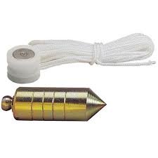 Acha 55121D - Plomada de acero zincada + nuez con mango magnética metálica (10)