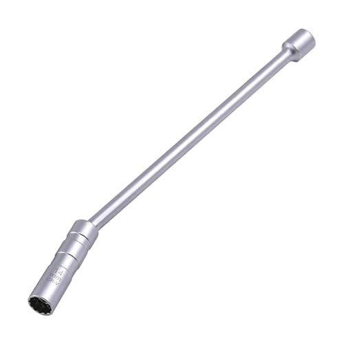 JNNJ Llave Bujía, Pared Delgada Bujía Enchufe De Retire Llave, Llave De Bujias Giratoria Magnéticas Universale, Bujias Flexible Zócalo Magnético Herramienta De Extracciónpara Más Auto(14mm)