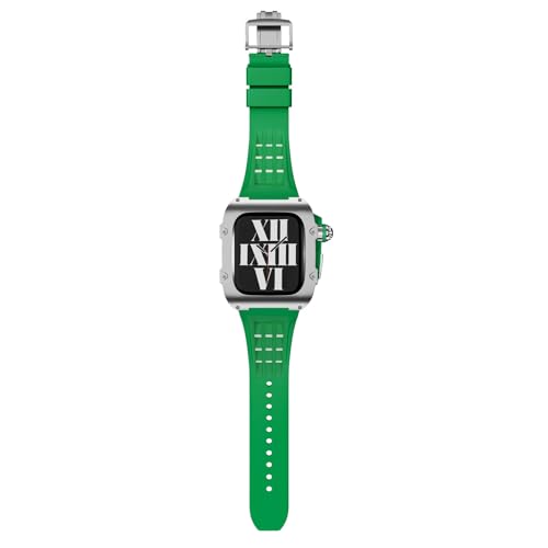 Boîtier Apple Watch titane 45mm antichoc kit de modification luxe agate - 4