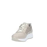 Materiale Fondo: Gomma Nero Giardini E306450D Sneakers Donna in Pelle E Camoscio - Beige 38 EU