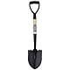 Draper 15072 Round Point Mini Shovel with Wood Shaft, 0 V, Black