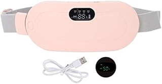 Portable Period Heat Pad, Menstrual Relief Pad Heating Pad Period Pain Relief with 3 Heat Levels and 3 Vibration Massage Modes Back or Belly Heating Pad