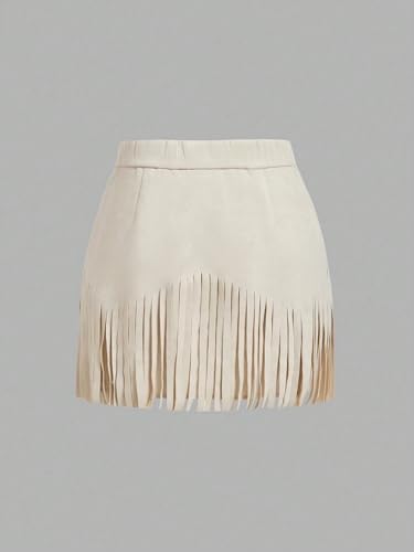 Women's Flowy Trendy Skirt High Waist Solid Mini Skirt3