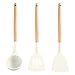 Bduttlefish Küchenutensilien-Set, 3-teilig, antihaftbeschichtet, Silikon, hitzebeständig, Küchenhelfer, Suppenkelle, Pasta-Gabel-Schlitzlöffel, zum Mischen, Servieren, Abtropfen und Drehen Bduttlefish günstig Kaufen-Bduttlefish Küchenutensilien-Set, 3-teilig, antihaftbeschichtet, Silikon, hitzebeständig, Küchenhelfer, Suppenkelle, Pasta-Gabel-Schlitzlöffel, zum Mischen, Servieren, Abtropfen und Drehen