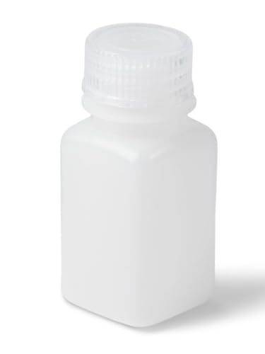 United Scientific™ UniStore™ Wide Mouth Laboratory Grade Square Reagent Bottles, HDPE, 60 mL (2oz), Pack of 12