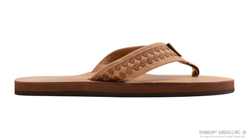 Rainbow Sandals Mens The Bentley Luxury Leather - Single Layer Arch Hand Woven Strap4
