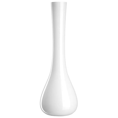 Jarrón Blanco Leonardo de Cristal Cover