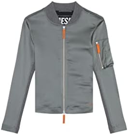 【diesel】グレー ジップアップジャケット レディース Amazon.co.jp: [Diesel] (ディーゼル) レディース 長袖 ジップアップ