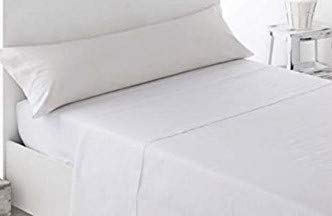 ENERGY COLORS TEXTIL - Excellent 135 - Juego SÁBANAS Completo 3 Piezas Verano Cama 135 x 190-200 cm (Blanco)