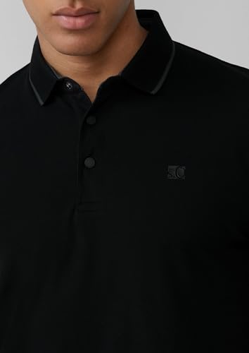 s.Oliver Męska koszulka polo sportowa, czarny, L