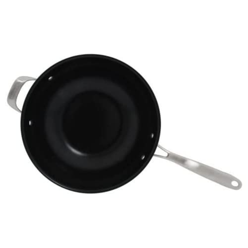 Image of Cuisinart GG26-30H GreenGourmet Hard-Anodized Nonstick Stir-Fry Wok with Glass Cover 12-Inch