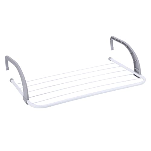 Étendoir à linge pliable avec bras réglable pour fixer les vêtements - Idéal pour les portes de bain - 50 x 28 cm - Couleurs assorties