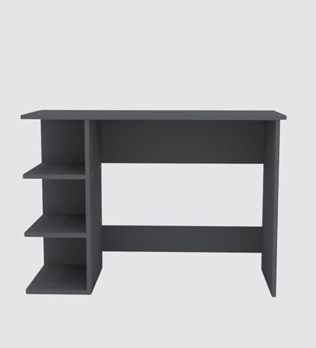 Image of SPECIALITY PANELS Modern Study Desk with 3 Shelves, Walnut Brown, Engineered Wood, 103x40x72 cm, Compact Design, Rectangular