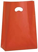 Shopper in Plastica con soffietto e manico a fagiolo (50 x 70cm - 50pz Arancio)