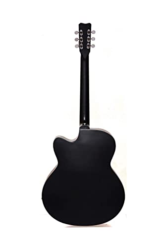 Image of KETOSTICS Givson Venus Rosewood Special Guitar Combo (BLACK) Acoustic Guitar With Cover /Bag, Rhythm String Set, Strap and 5 Plectrums
