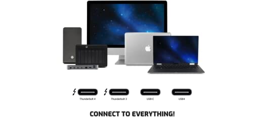 Owc Thunderbolt 4 Cable, Thunderbolt Certified, 0.72 Meter (2.36 Ft), 40 Gb/S Data Transfer, 100W Power Charging, Compatible With Thunderbolt 4, Thunderbolt 3, Usb-C, And Usb4 Devices, Black #TOP4