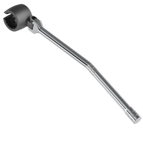 Wanfuder Double Sided Flexible Head O2 Sensor Wrench 6 Point & 12 Point O2 Oxygen Sensor Socket Tool 7/8 22mm Wrench O2 Sensor Removal Tool for Access in Tight Spaces