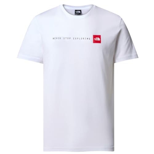 THE NORTH FACE NF0A87NSFN4 M S/S Never Stop Exploring Tee T-Shirt Herren TNF White Größe L – Ansicht 1