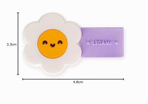 Miniatura 4 de Legami, Clip Magnético, Motivo Daisy, Cierre De Clip, Optimo Para Mantener Los Cables Ordenados, Fijar Bolígrafos A Cuadernos, Sujetar Auriculares, 4.8 X 3.3 Cm