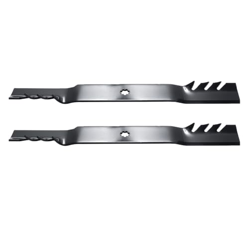 Oregon 42 Inch Lawn Mower Blades Gator G3 Blades for 42 Deck 21-3/8 Length Replacement for John Deere GX22151 AM137328 AM141033 GY20850 UC21583 and Fits John Deere 102 115 125 135 (2 Pack)
