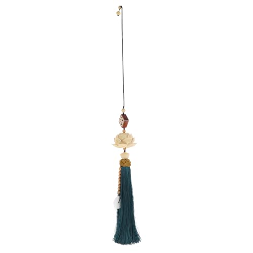 Pendentif de voiture bleu de haute qualité, suspension robuste en bois authentique