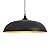 DOTCN Large Pendant Light Fixtures Ceiling Hanging, 17.7" Dome Pendant Lights,Black and Gold Finish Lighting Fixture,Adjustable Pendant Lamps for Living Room,Dining Room,Kitchen Island