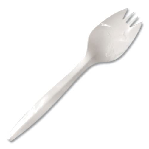 Berkley Square 1000-Pack White Plastic Sporks, 12-Inch