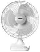 16" Table & Floor Fan,Oscillating,3 Speeds,120VAC,Tilting Head