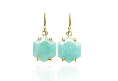 Boucles d'oreilles de mariage bleu ciel et or style bohème