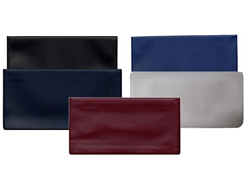 Vinyl Checkbook Cover with 5 Checkbook Transaction Registers