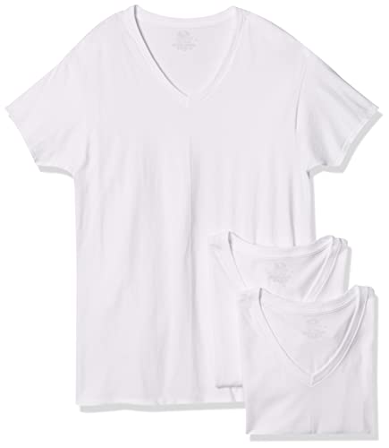 Opiniones y reviews de Playera Blanca Cuello V Top 5. 49 Fruit of the Loom JC25VM Camiseta para Hombre, Color Blanco, Mediano