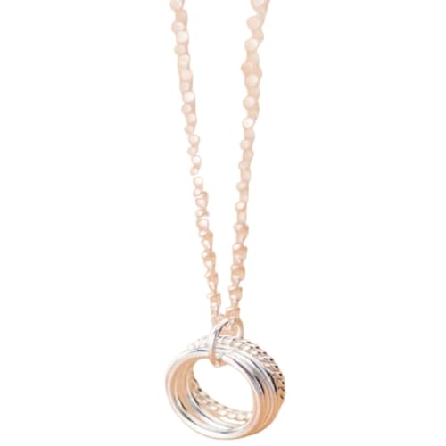 Collier pendentif rond trois couches argent 925 le cadeau idéal pour marquer un anniversaire