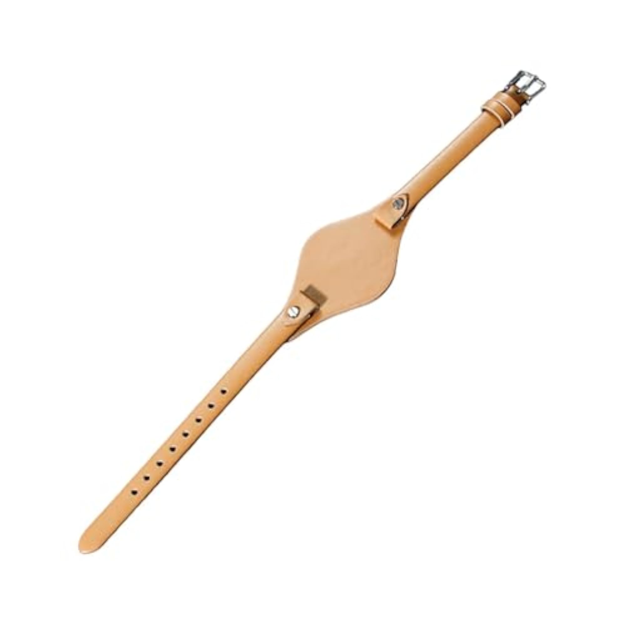 Adjustable Light Khaki Leather Watch Band Replacement