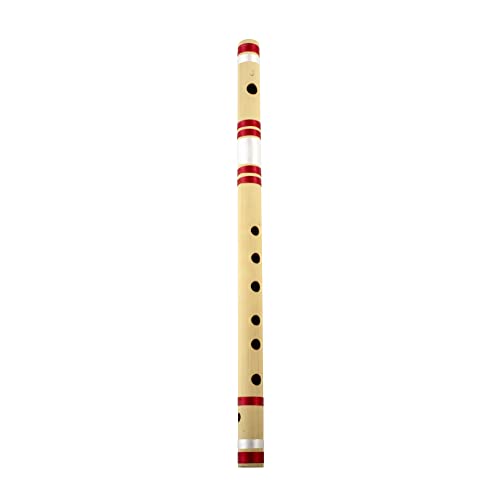 17 Inch Authentic Indian Wooden Bamboo Sideflute In 'G' Key Fipple Woodwind Musical Instrument Recorder Traditional Bansuri Handcrafted Novelty Decoratives & Collectibles #TOP1