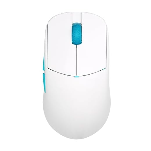 Lamzu Atlantis Mini Pro Wireless Gaming Mouse, Ultra Lightweight 51g, Mechanical Switch,Symmetrical,26000 DPI,MCU Nordic 52840,PAW3395 Sensor, 4K Compatible, for Small Hand Gamer-Polar Whtie