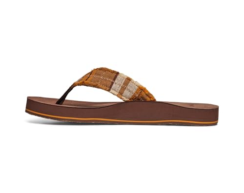 Image of Sanuk Mens Fraid Not Soft Top | Flip Flops for Men | Mens Sandals | Beach Sandals | Supportive & Lightweight | Comfort Footbed
