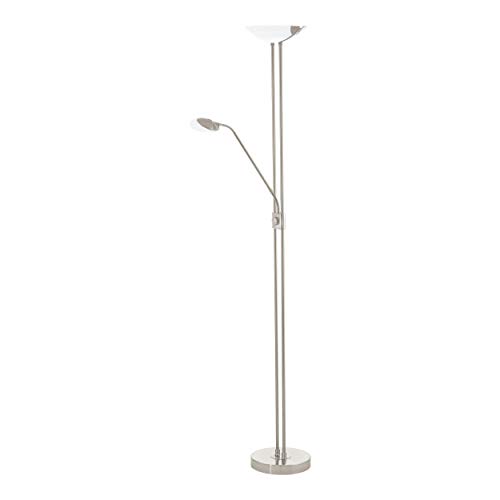 Preisvergleich Produktbild EGLO BAYA LED Stehleuchte, Stahl, 20 W, nickel-matt